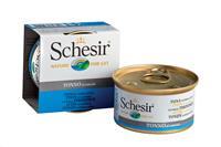 Schesir tonijn (natural style) natvoer kat (blikjes 85 g) 4 trays (56 x 85 g)