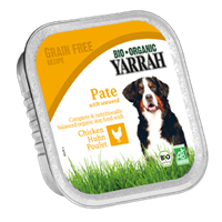 YARRAH Bio-Nassfutter für ausgewachsene Hunde, Huhn, getreidefrei, 150 g