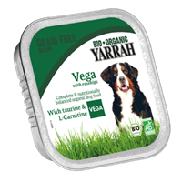 12x150g Bio Vegetarische brokjes met Bio Groente & Bio Rozenbottel Yarrah Hondenvoer