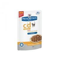 Hill's Prescription Diet C/D Multicare Urinary nat kattenvoer met zalm maaltijdzakje 12 x 85 g