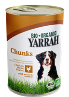 YARRAH Bio-Nassfutter für ausgewachsene Hunde, Huhn, 405 g