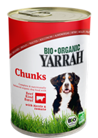 YARRAH Bio-Nassfutter für ausgewachsene Hunde, Rind, 405 g