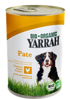 YARRAH Bio-Nassfutter für ausgewachsene Hunde, Huhn, getreidefrei, 400 g