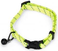 Beeztees - Kattenhalsband - Nylon - Geel - 33x1x0,2 cm