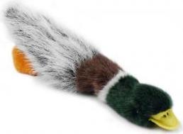 beeztees Pluche hondenspeeltje platte eend 26 cm