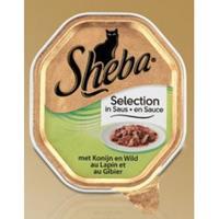 Sheba Mini Filets Adult Kattenvoer Natvoer Konijn in Saus 85 gr