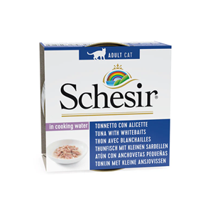 Schesir Tonijn en kleine Ansjovissen natural style 4 trays (56 x 85 g)