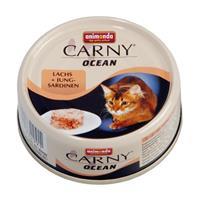 animonda Carny Ocean 12 x 80 g Kattenvoer - Zalm + Jonge sardientjes