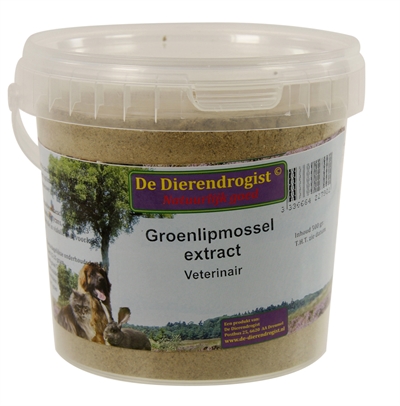 De Dierendrogist Groenlipmossel extract 500 gr