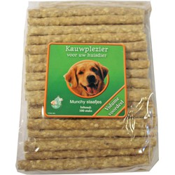 Boon Munchy Naturel buffelhuid hondensnack 3 x 100 staafjes