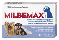 Milbemax Entwurmungstabletten für kleine Hunde und Welpen 4 Tabletten