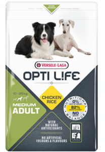 Opti Life Adult Medium hondenvoer 2 x 2,5 kg