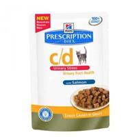 12x85g C/D Urinary Stress met Zalm Hill's Prescription Diet Kattenvoer