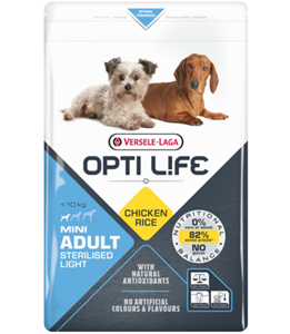 Opti Life Adult Sterilised Light Mini hondenvoer 2 x 2,5 kg