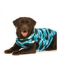 Suitical Recovery Suit Hund - XXL - Blau Camouflage