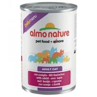 Almo Nature Daily met konijn natvoer kat (400 g) 24 x 400 g