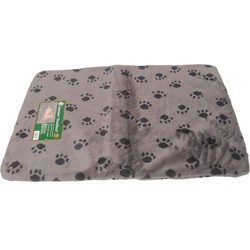 Kussen voor draadkooi grijs/paw 120x75 cm anti slip - Gebr de boon