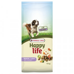 Happy Life Light/Senior hondenvoer 15 kg