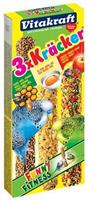 Vitakraft Parkiet kracker honing/fruit/ei 3 in 1
