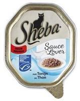 Sheba Kattenvoer Natvoer Sauce Lovers Tonijn 85 gr