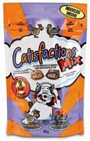 6x Catisfactions Kattensnoepjes Kip - Eend 60 gr