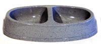 Savic Picnic Twin Cat Feeding Bowl 23.5 x 13 cm 2 x 0.15L