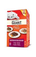 Gourmet Mon Petit Intense met rund, kalf, lam natvoer kat 8 x (6 x 50 g)