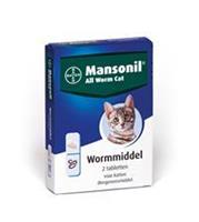 Mansonil All Worm Cat - 2 tabletten