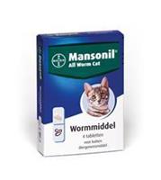 All Worm Cat - 4 tabletten