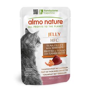 Almo Nature HFC Jelly maaltijdzakjes Kattenvoer 6 x 55 g - Tonijnfilet met garnalen