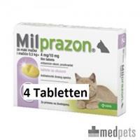 Milprazon Entwurmungsmittel für Katzen und Kätzchen (0,5 - 2 kg) 4 Tabletten