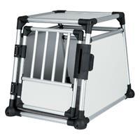 TRIXIE Tiertransportbox Aluminium silber/hellgrau