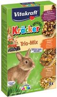 Vitakraft Konijn Kracker 3In1 Honing/Popcorn/Active