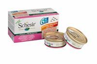 Schesir Kattenvoer Kipfilet - Ham 6 x 50 gr