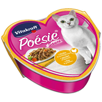 15x85g Vitakraft Poésie Création kip Groenten in saus natvoer voor katten