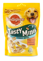 Pedigree Tasty Minis mit Käse & Rind für den Hund 140 Gramm