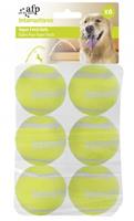 All for Paws AFP Interactive Hyper Fetch Super Bounce Tennis Balls - 6 stuks