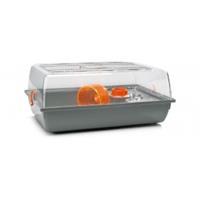 Petproducts Alex - Hamsterkooi - 58 X 38 X 25 cm - Grijs Oranje