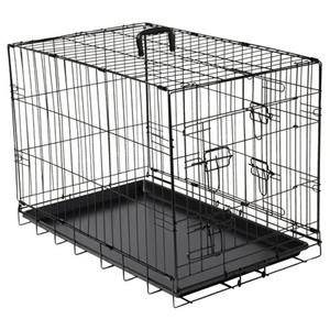 Adori Hondenbench 2-Deurs Zwart 107x71x77 cm