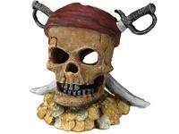 Aqua D'ella Decor Pirate Skull Sword Head 21.5x16.5x20 cm