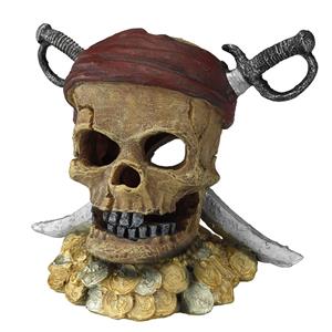 Aqua D'ella Decor Pirate Skull Sword Head 21.5x16.5x20 cm