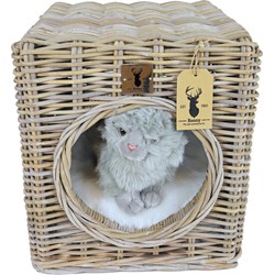 Boony Est 1941 rotan hocker 40x40x45 cm - Gebr de boon