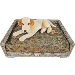 Boony Est 1941 ligkussen grizzly brown 85x60 cm - Gebr de boon