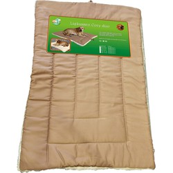 Ligkussen Cozy Duo bruin/wit 88x55 cm - Gebr de boon