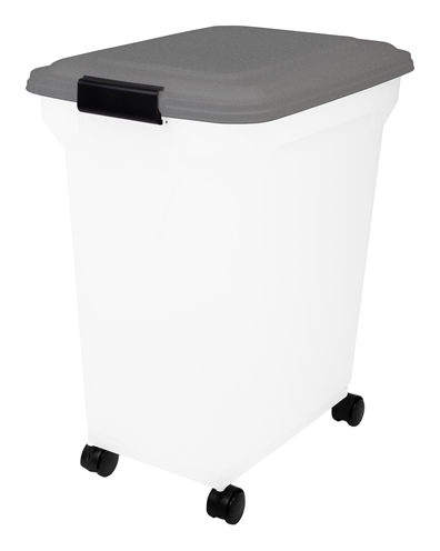 Junai.nl Bewaarcontainer Lichtdicht Transparant / Grijs 45 liter