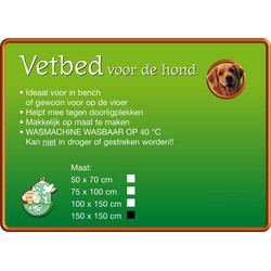 Boon Vetbed 150x150 cm grijs