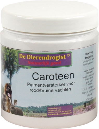 DIERENDROGIST CAROTEEN PIGMENTVERSTERKER 450 GR