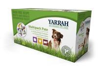 Yarrah Organic Hond Multipack Pate Kalkoen / Kip / Rund 900 Gr