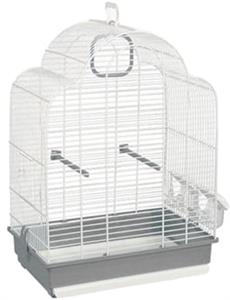 Voltrega Vogelkooi 648 Wit/Grijs 39CM