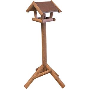 Junai.nl Voederhuis Bruin Mini met Dakleer Dak 107CM